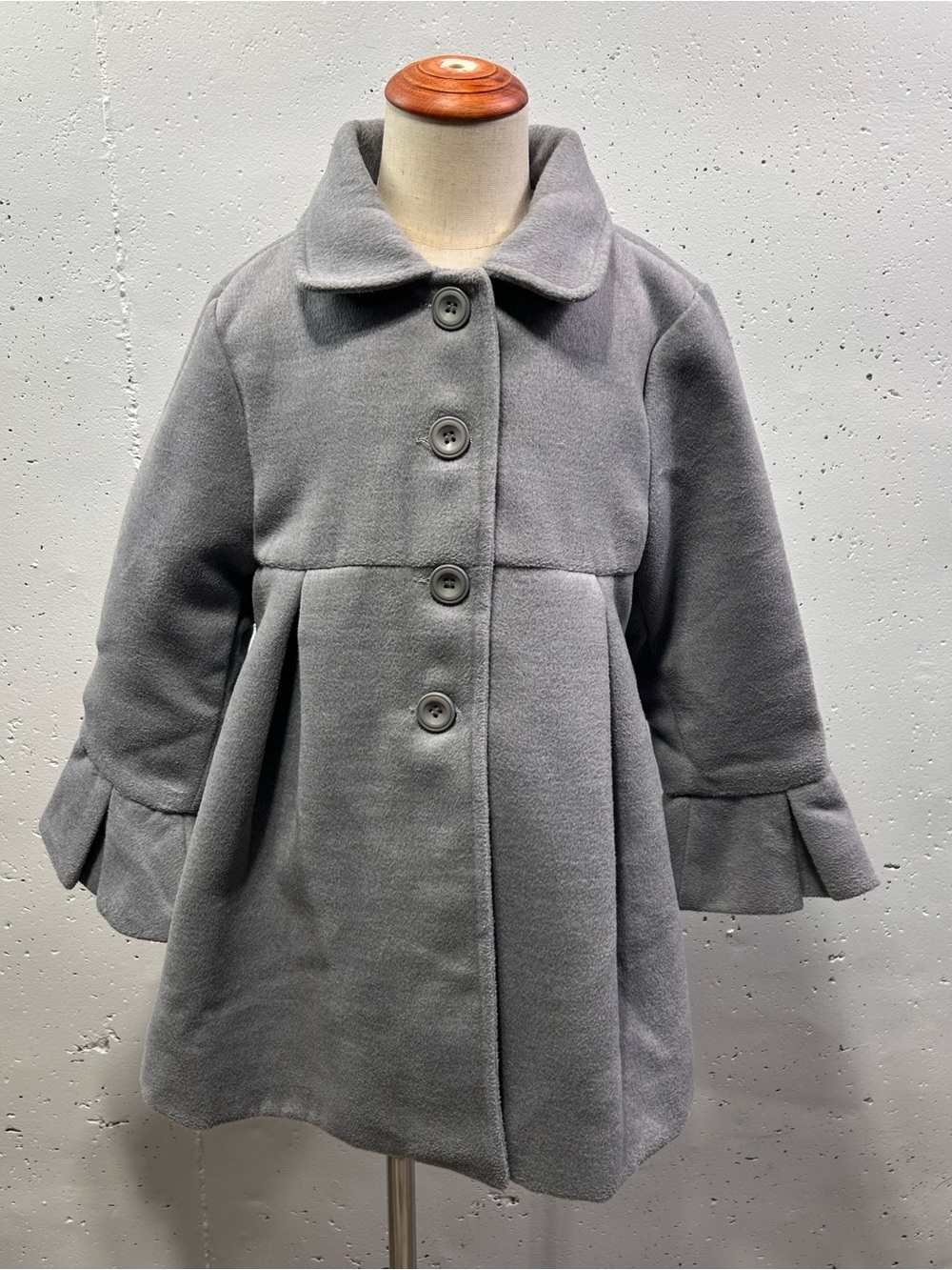 Newness Girls Gray Pea Coat Jacket